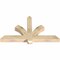 Ekena Millwork Redmond Rough Sawn Timber Gable Bracket, Douglas Fir, 48"W x 28"H x 4"D x 4"F, 14/12 Pitch GBW048X28X0404RED00RDF - alternate 3